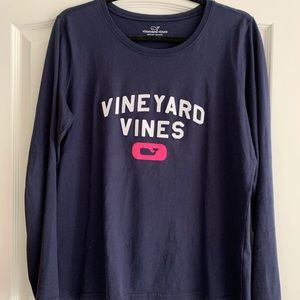 Vineyard Vines Logo Long Sleeve Tee